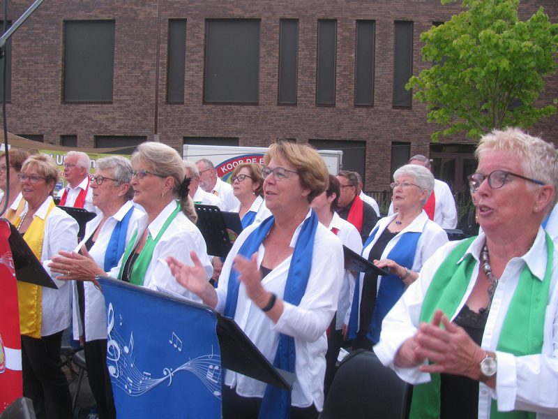 Optreden op het Dorpsplein in Mijnsherenland dd. 17-07-2019.